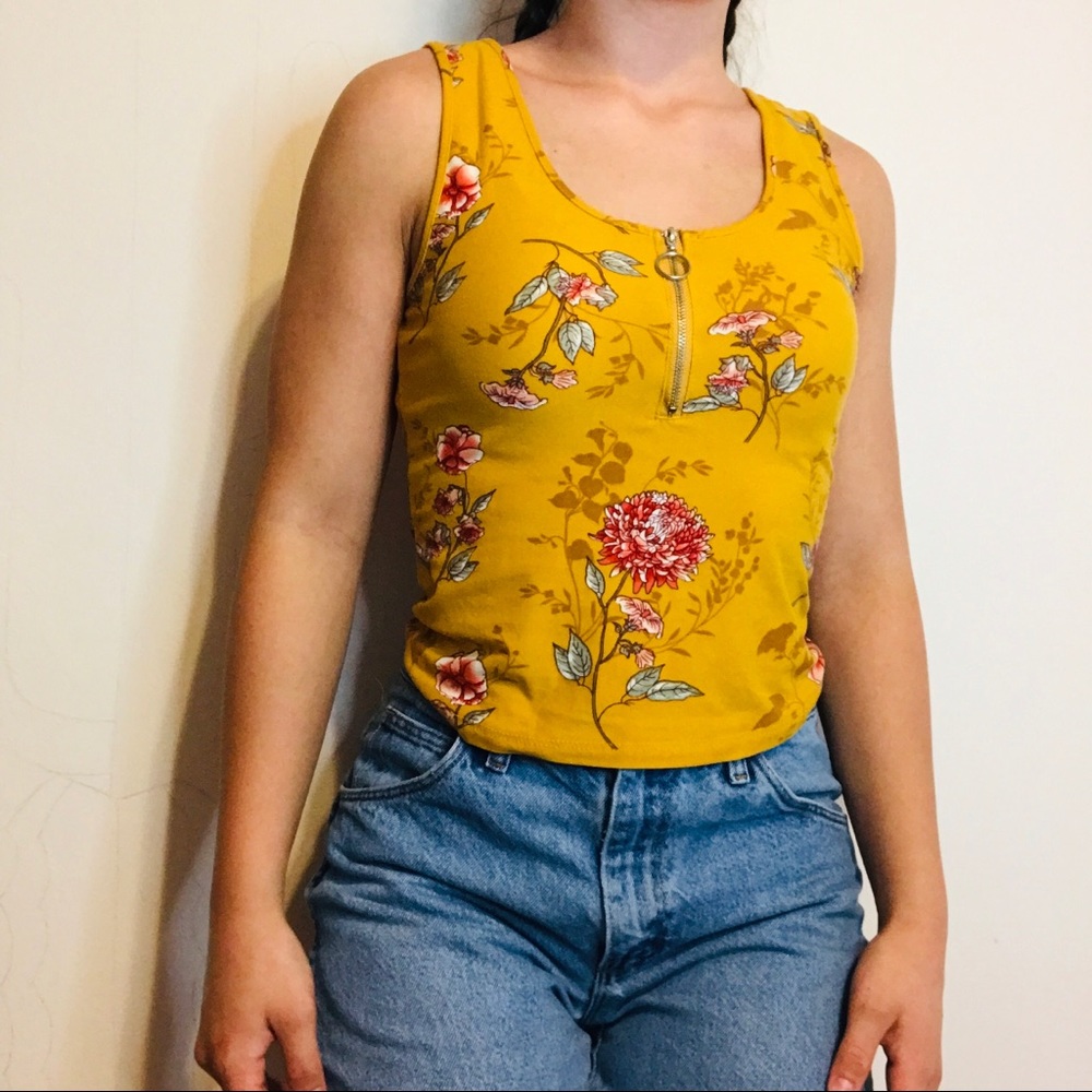 Rue 21 Flower Tank Top